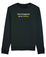 Dacă dragoste nu e, facem Bluză mânecă lungă Unisex Rise