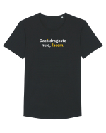 Dacă dragoste nu e, facem Tricou mânecă scurtă guler larg Bărbat Skater
