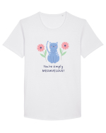 You’re simply meowvelous! Tricou mânecă scurtă guler larg Bărbat Skater