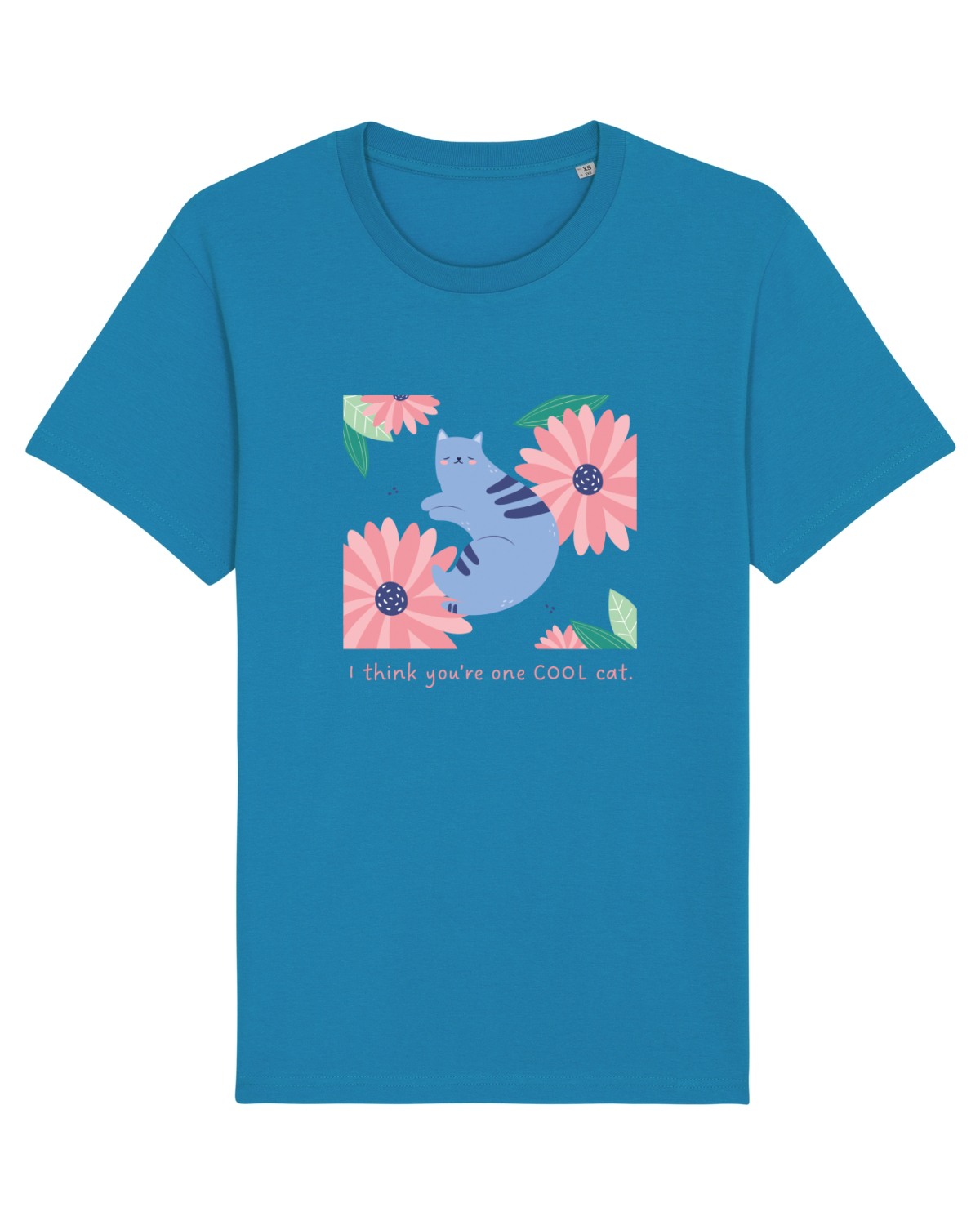 Tricou mânecă scurtă Unisex Rocker Azur