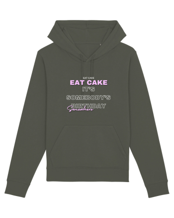 Eat Cake It's Somebody's Birthday Somewhere Khaki