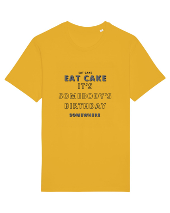 Eat Cake It's Somebody's Birthday Somewhere Spectra Yellow