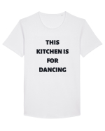 this kitchen is for dancing Tricou mânecă scurtă guler larg Bărbat Skater