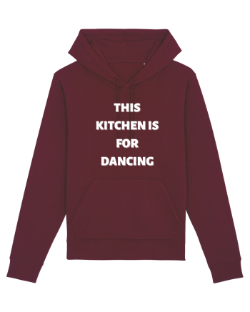 this kitchen is for dancing Burgundy