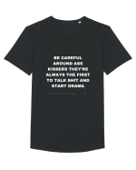 Be careful... Tricou mânecă scurtă guler larg Bărbat Skater