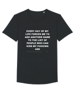 Every day of my life forces me to add another name... Tricou mânecă scurtă guler larg Bărbat Skater