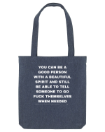 You can be a good person... Sacoșă textilă