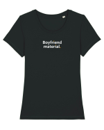 Boyfriend Material Tricou mânecă scurtă guler larg fitted Damă Expresser