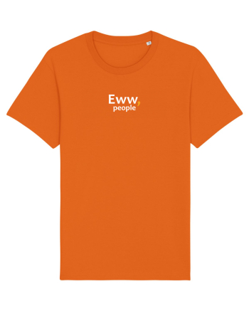 Eww, people.  Bright Orange