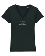 I believe in hate at first sight.  Tricou mânecă scurtă guler V Damă Evoker