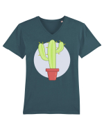 Cactus Tricou mânecă scurtă guler V Bărbat Presenter