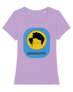Awesome Tricou mânecă scurtă guler larg fitted Damă Expresser