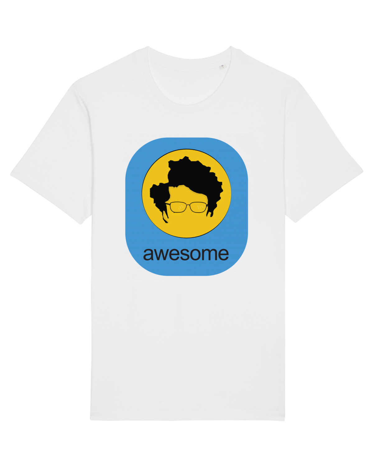 Tricou mânecă scurtă Unisex Rocker White