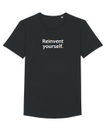 Reinvent yourself. Tricou mânecă scurtă guler larg Bărbat Skater