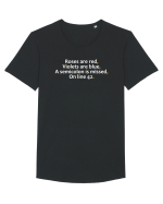 Roses are red Violets are blue A semicolon is missed On line 42 Tricou mânecă scurtă guler larg Bărbat Skater