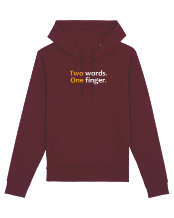 Two words. One finger.  Burgundy