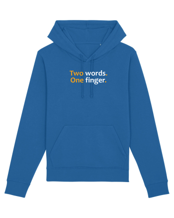 Two words. One finger.  Royal Blue