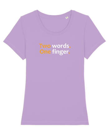 Two words. One finger.  Lavender Dawn