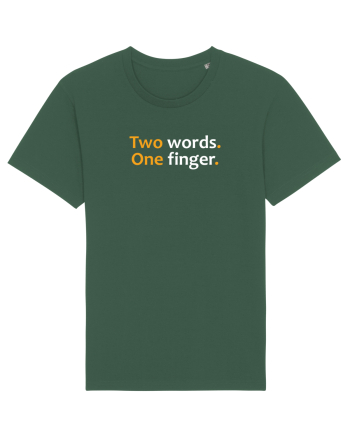 Two words. One finger.  Bottle Green