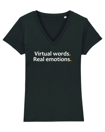 Virtual words. Real emotions.  Black