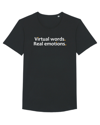 Virtual words. Real emotions.  Black