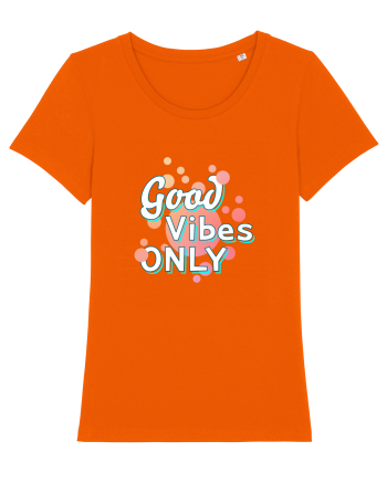 Good Vibes Only Bright Orange