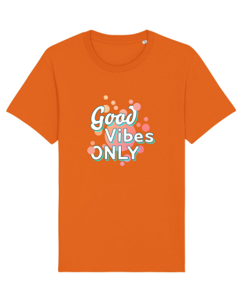 Good Vibes Only Bright Orange