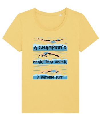 pentru pasionații de înot - A Champions Heart Beats Under a Bathing Suit Jojoba