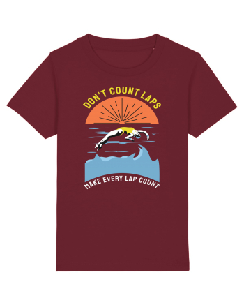 pentru pasionații de înot - Do Not Count Laps. Make Every Lap Count Burgundy