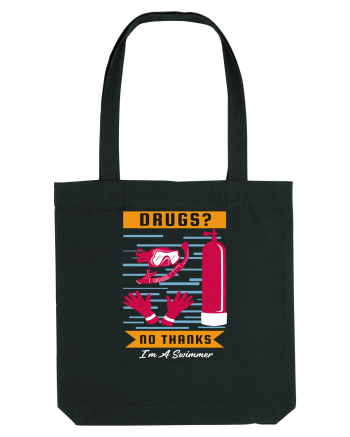 pentru pasionații de înot - Drugs No Thanks, I am a Swimmer Black