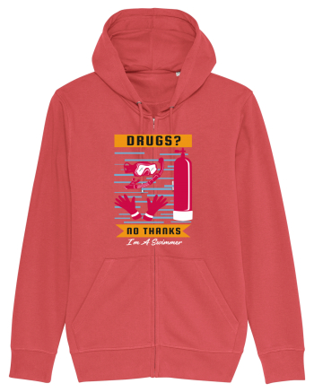 pentru pasionații de înot - Drugs No Thanks, I am a Swimmer Carmine Red