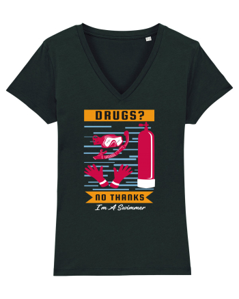 pentru pasionații de înot - Drugs No Thanks, I am a Swimmer Black