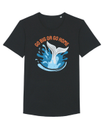 pentru pasionații de înot - Go Big or Go Home Tricou mânecă scurtă guler larg Bărbat Skater
