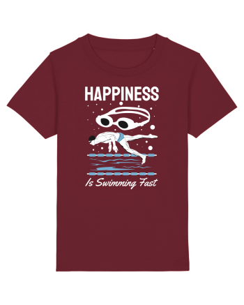 pentru pasionații de înot - Happiness is Swimming Fast Burgundy