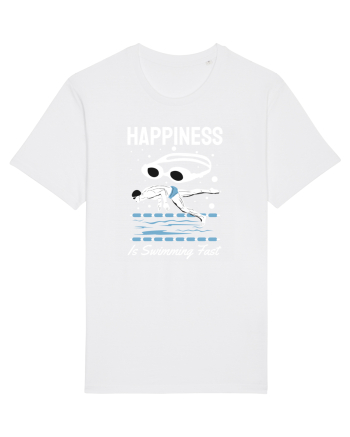 pentru pasionații de înot - Happiness is Swimming Fast White