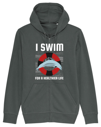 pentru pasionații de înot - I Swim for a Healthier Life Anthracite
