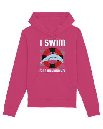 pentru pasionații de înot - I Swim for a Healthier Life Raspberry