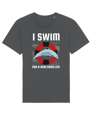 pentru pasionații de înot - I Swim for a Healthier Life Anthracite