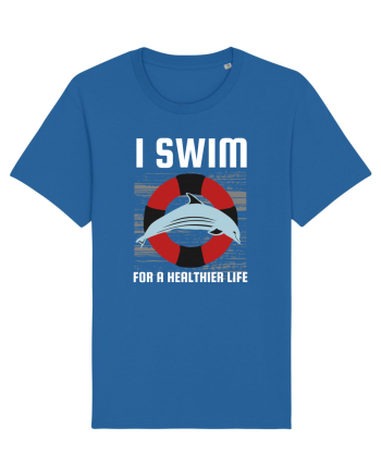 pentru pasionații de înot - I Swim for a Healthier Life Royal Blue