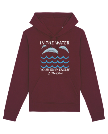 pentru pasionații de înot - In the Water, Your Only Enemy is the Clock Burgundy