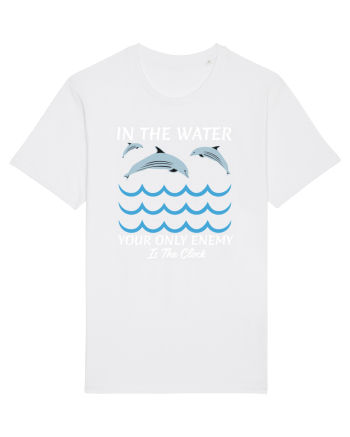 pentru pasionații de înot - In the Water, Your Only Enemy is the Clock White