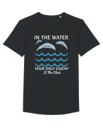 pentru pasionații de înot - In the Water, Your Only Enemy is the Clock Tricou mânecă scurtă guler larg Bărbat Skater