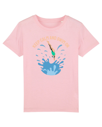 pentru pasionații de înot - Keep Calm and Swim On Cotton Pink