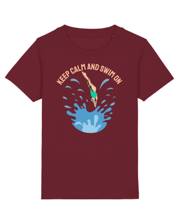 pentru pasionații de înot - Keep Calm and Swim On Burgundy