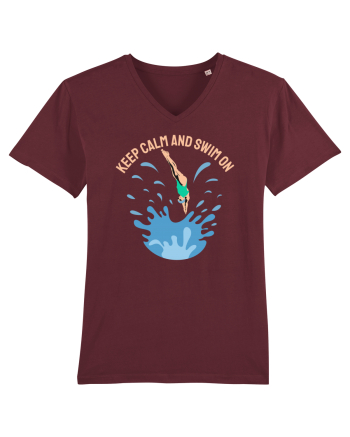 pentru pasionații de înot - Keep Calm and Swim On Burgundy