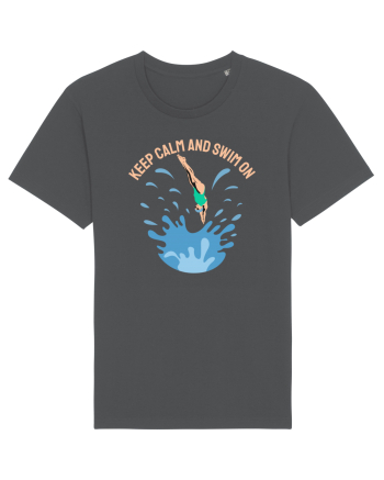 pentru pasionații de înot - Keep Calm and Swim On Anthracite