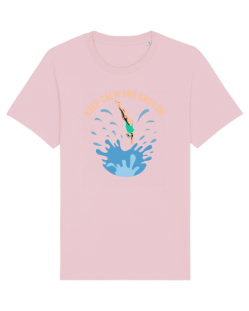 pentru pasionații de înot - Keep Calm and Swim On Cotton Pink
