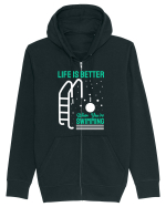 pentru pasionații de înot - Life is Better When You are Swimming Hanorac cu fermoar Unisex Connector
