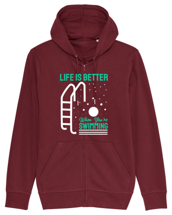 pentru pasionații de înot - Life is Better When You are Swimming Burgundy