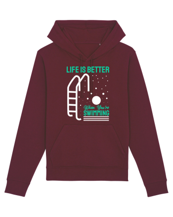 pentru pasionații de înot - Life is Better When You are Swimming Burgundy